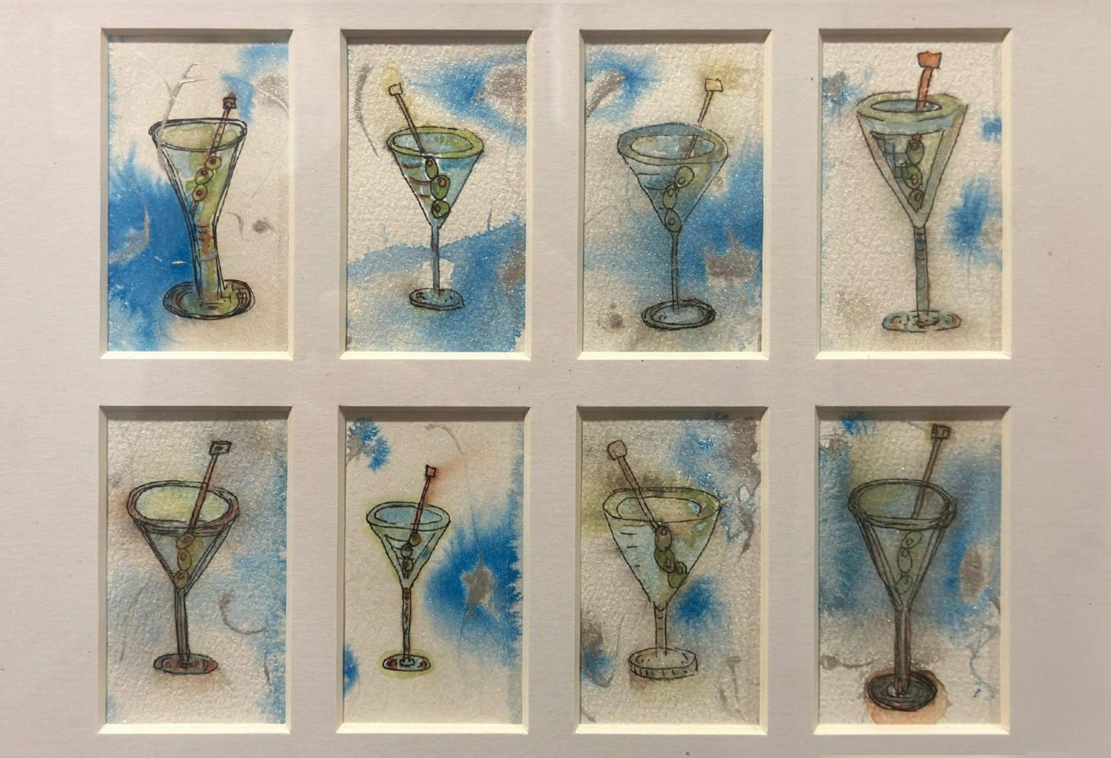 Cocktail Hour — Watercolor & ink