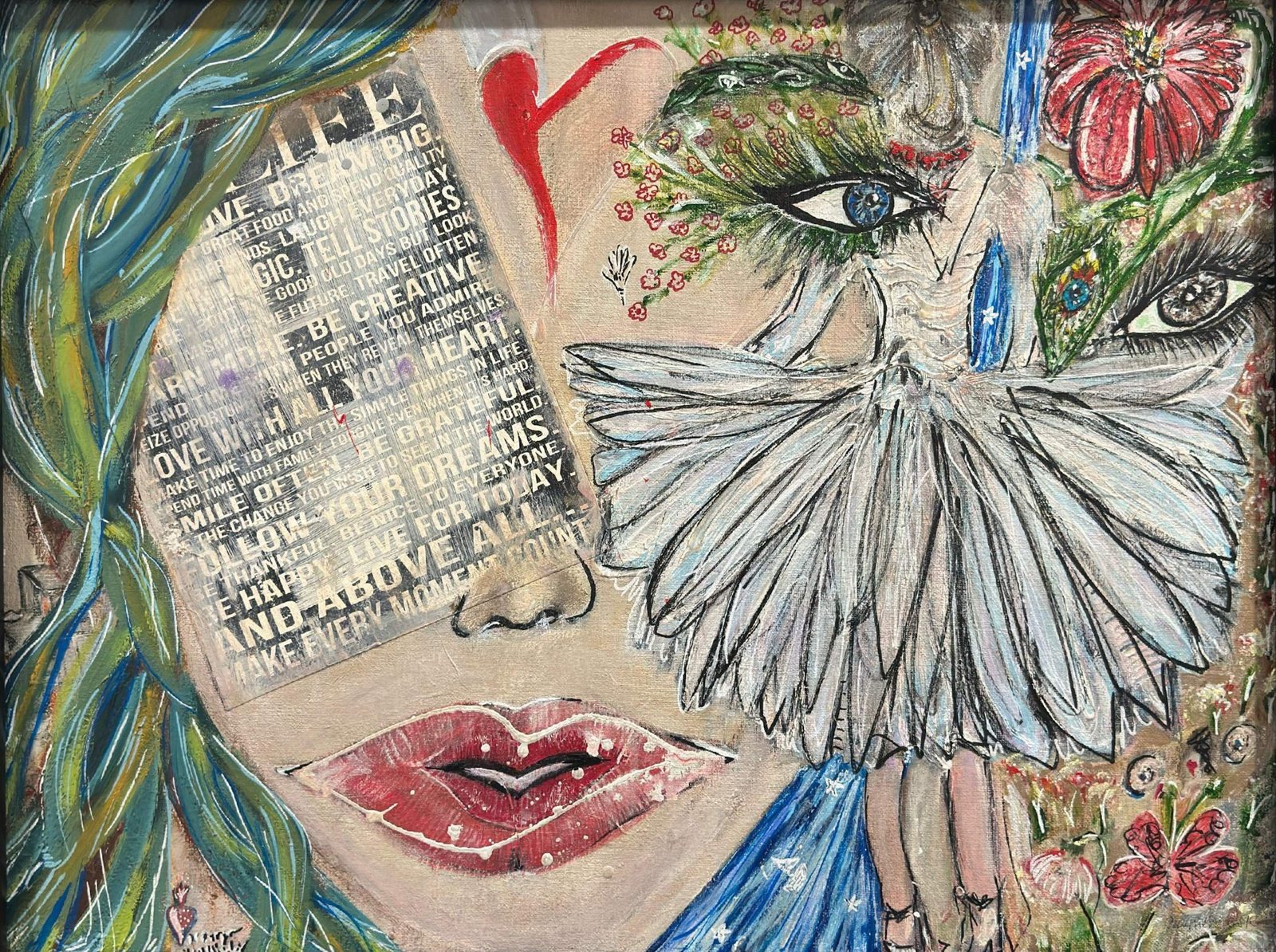 Plume — Mixed media