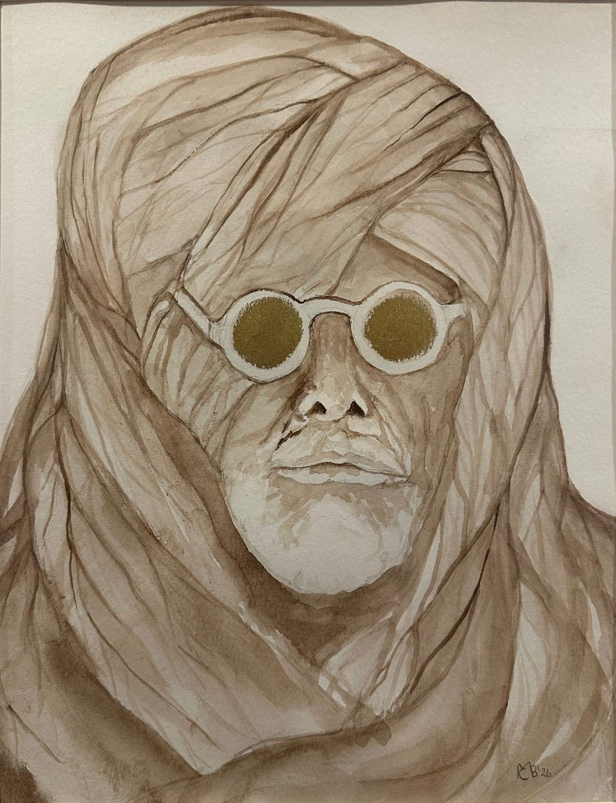 The Sage — Ink & wash