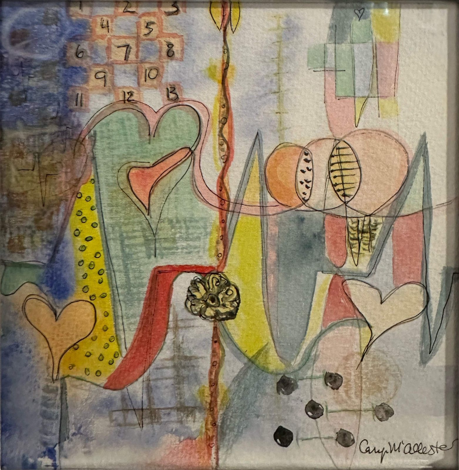 Composition in Silver — Mixed media