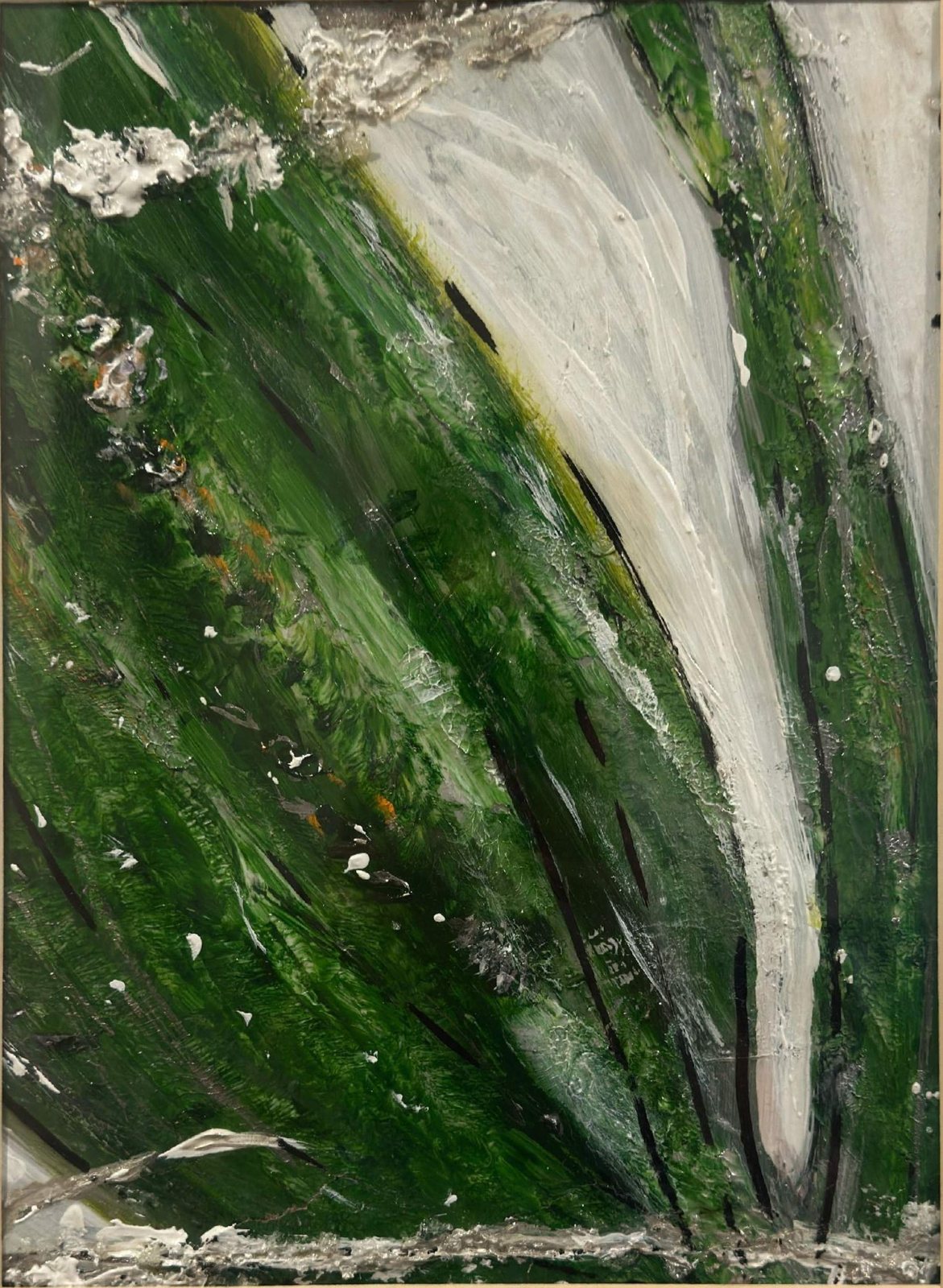Waterfall — Mixed media