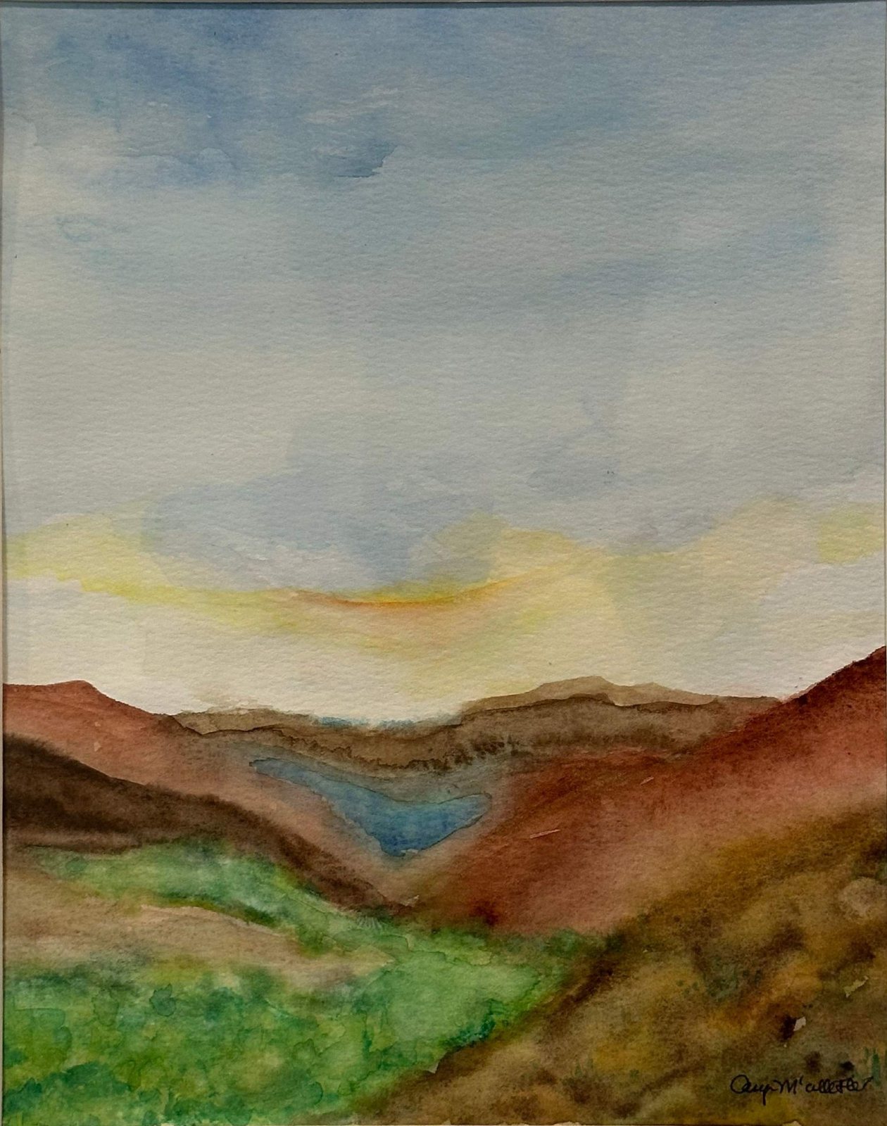 Red Mesa — Watercolor