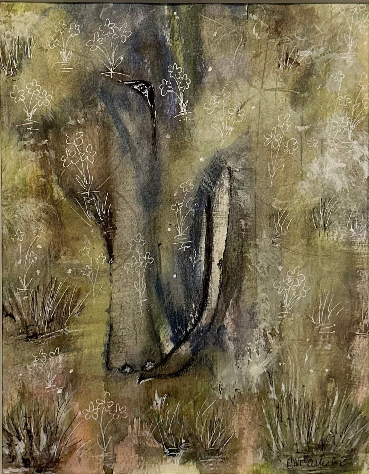 Solitude — Mixed media